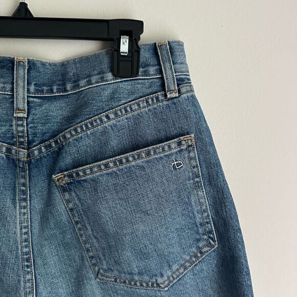 Rag & Bone Torti Short in Vintage Wash Mid Length Denim Cut Off size 27 - Picture 3 of 7